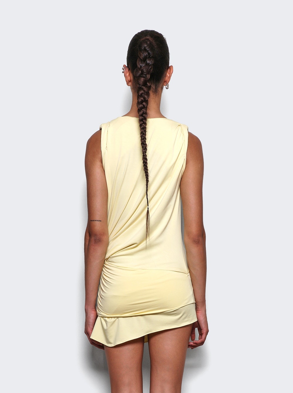 Mini Dress Dusty Yellow - 5
