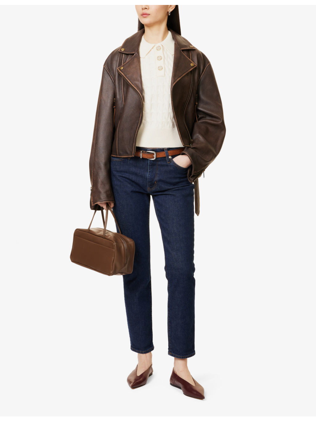 The Borrowed Straight-Leg Mid-Rise Stretch-Cotton Jeans - 2