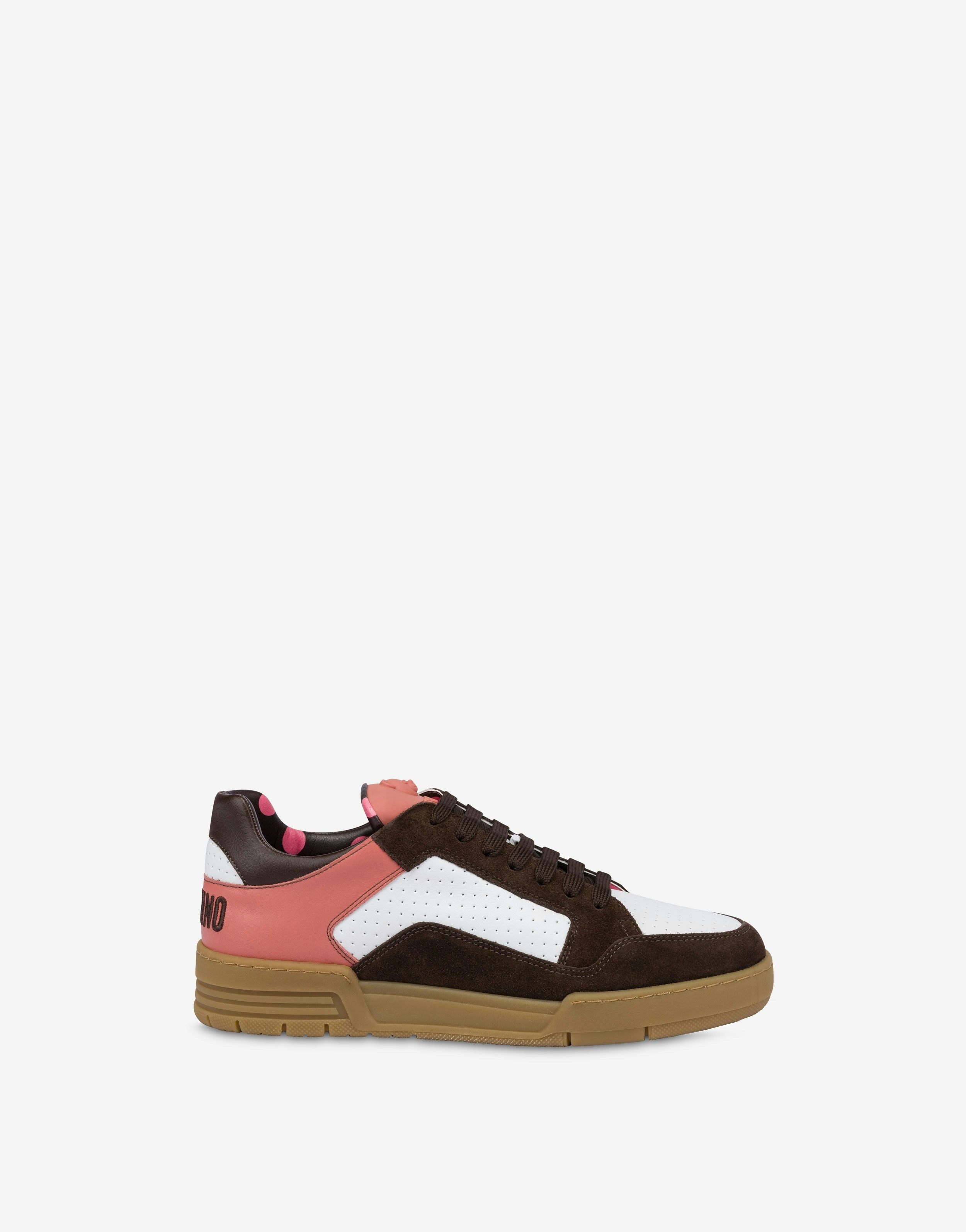 CALFSKIN AND SUEDE STREETBALL SNEAKERS - 2