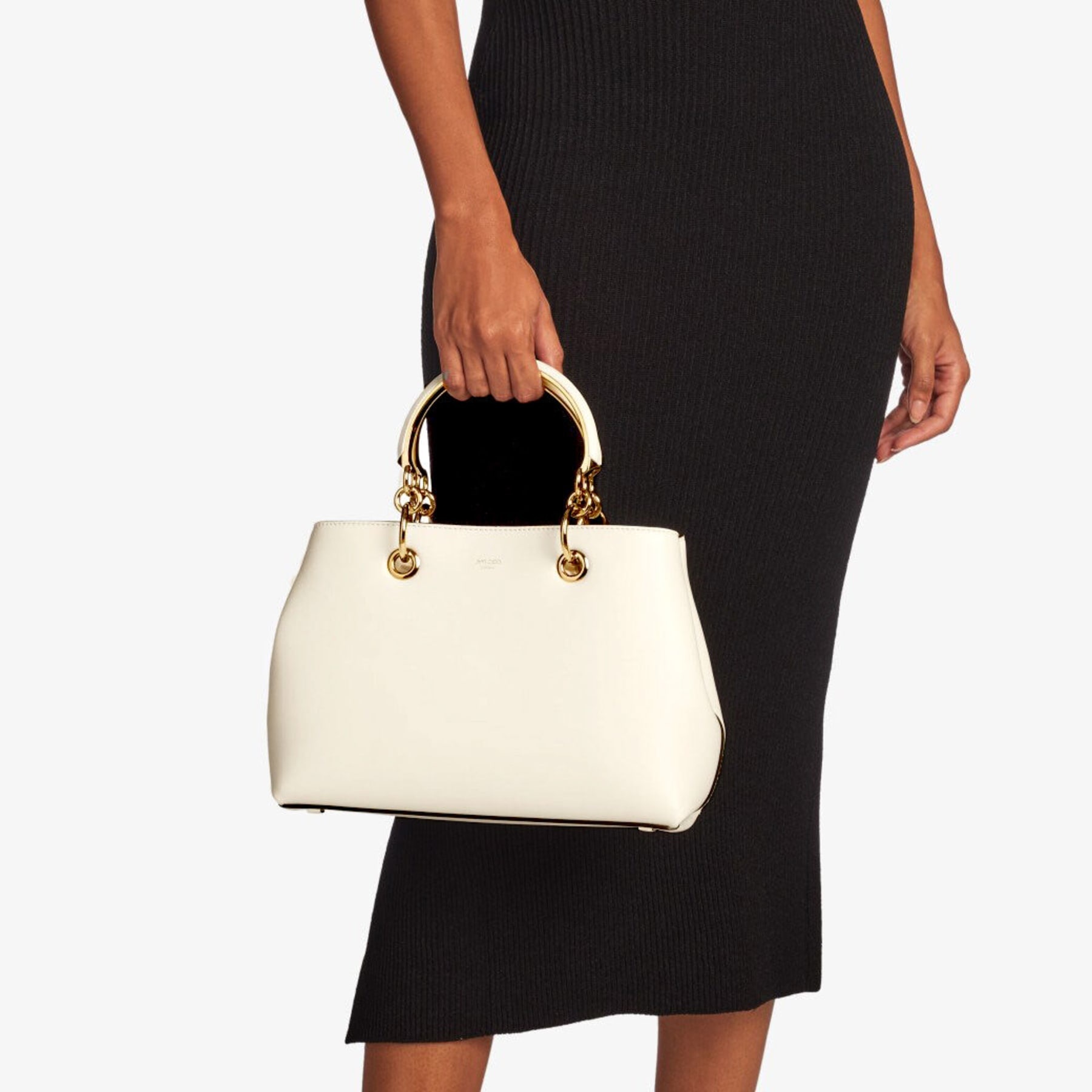 Bon Bon Tote S
Latte Soft Shiny Calf Leather Tote Bag - 3