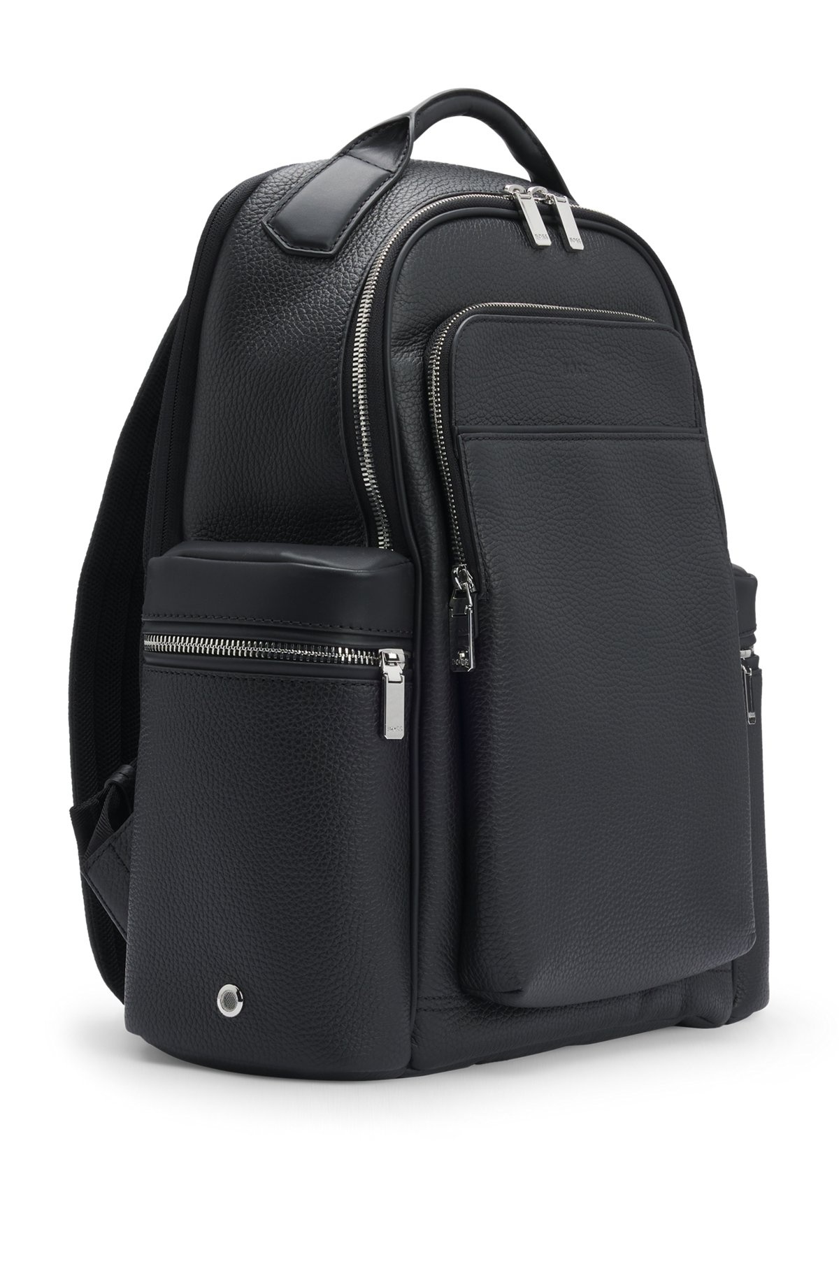 MULTI-POCKET BACKPACK IN ITALIAN LEATHER WITH SIGNATURE TRIMS - 5