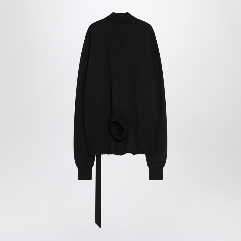 Drkshdw Black Sweatshirt With Open Back Men - 2