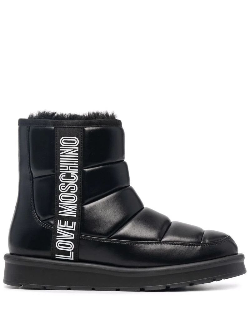 logo-print chunky boots 1