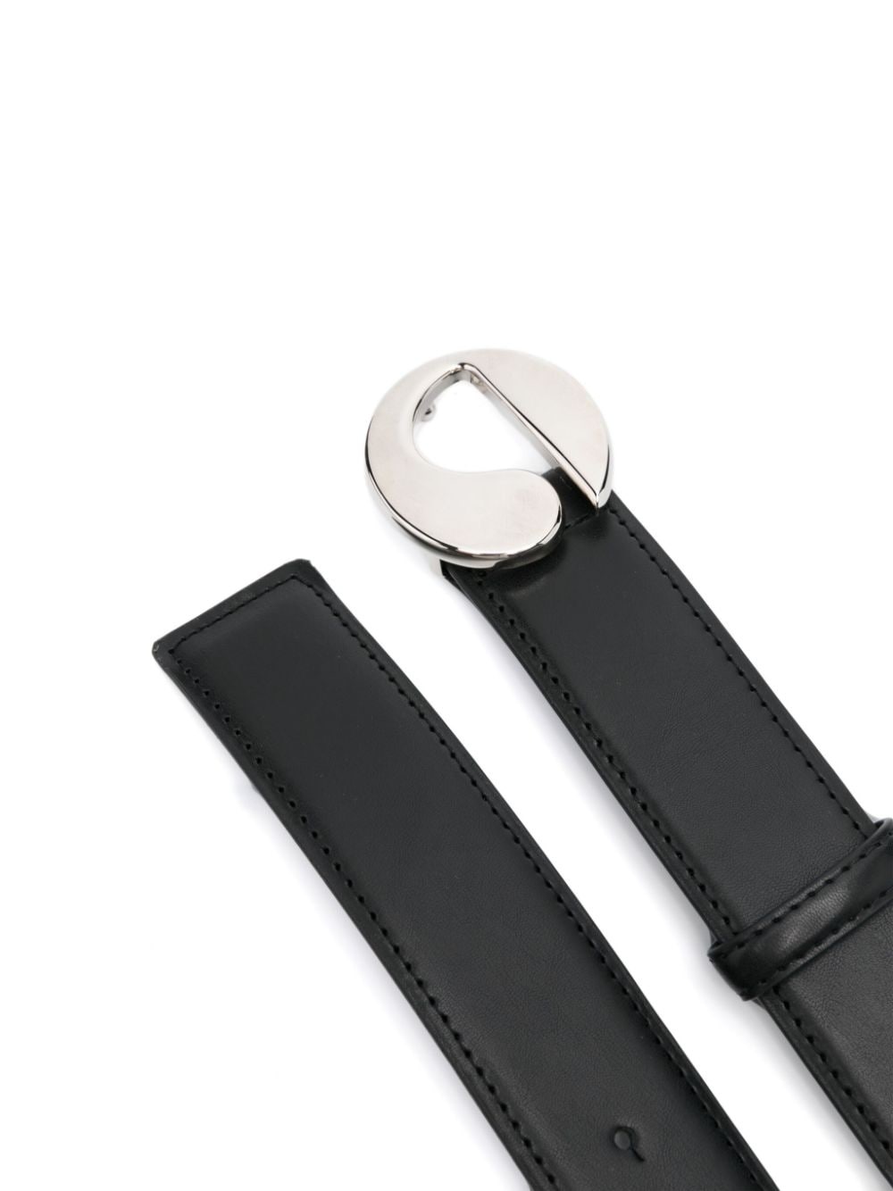 logo-buckle belt - 2