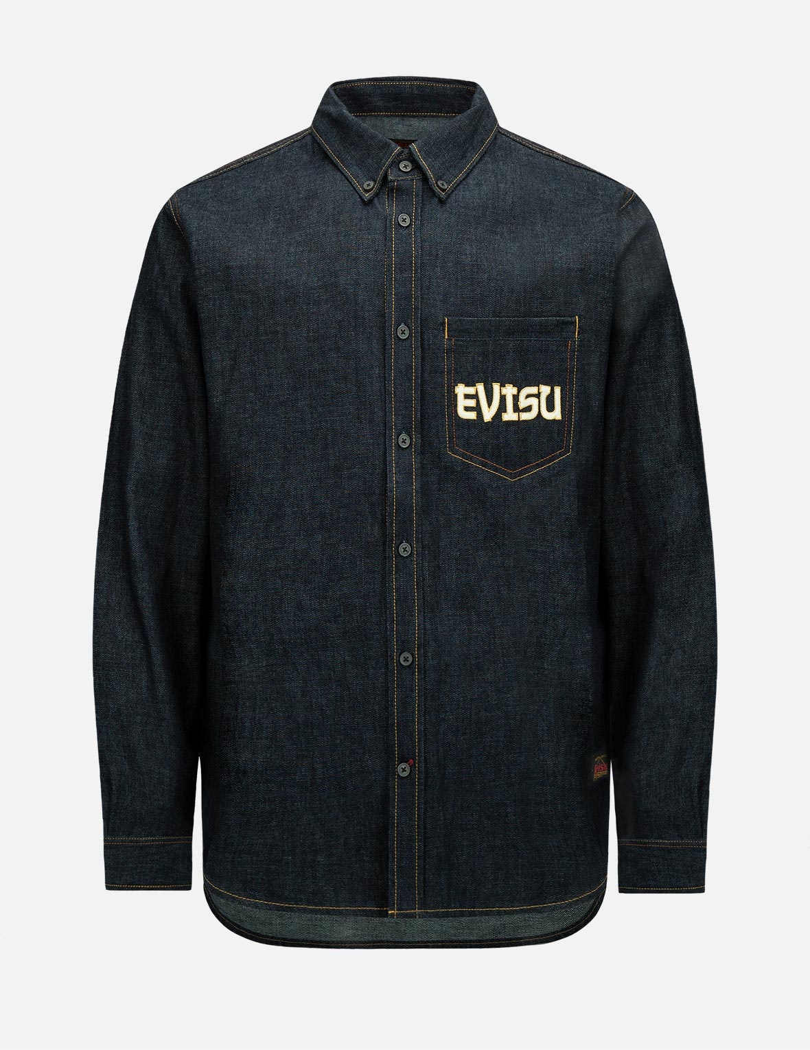 Calligraphy Daicock Foil-print Denim Shirt - 8