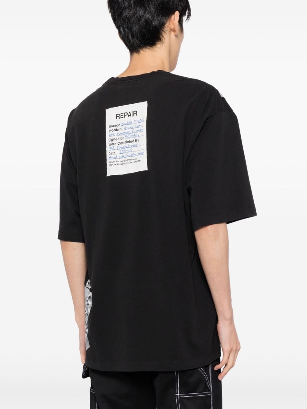 gaffer tape repair t-shirt - 4