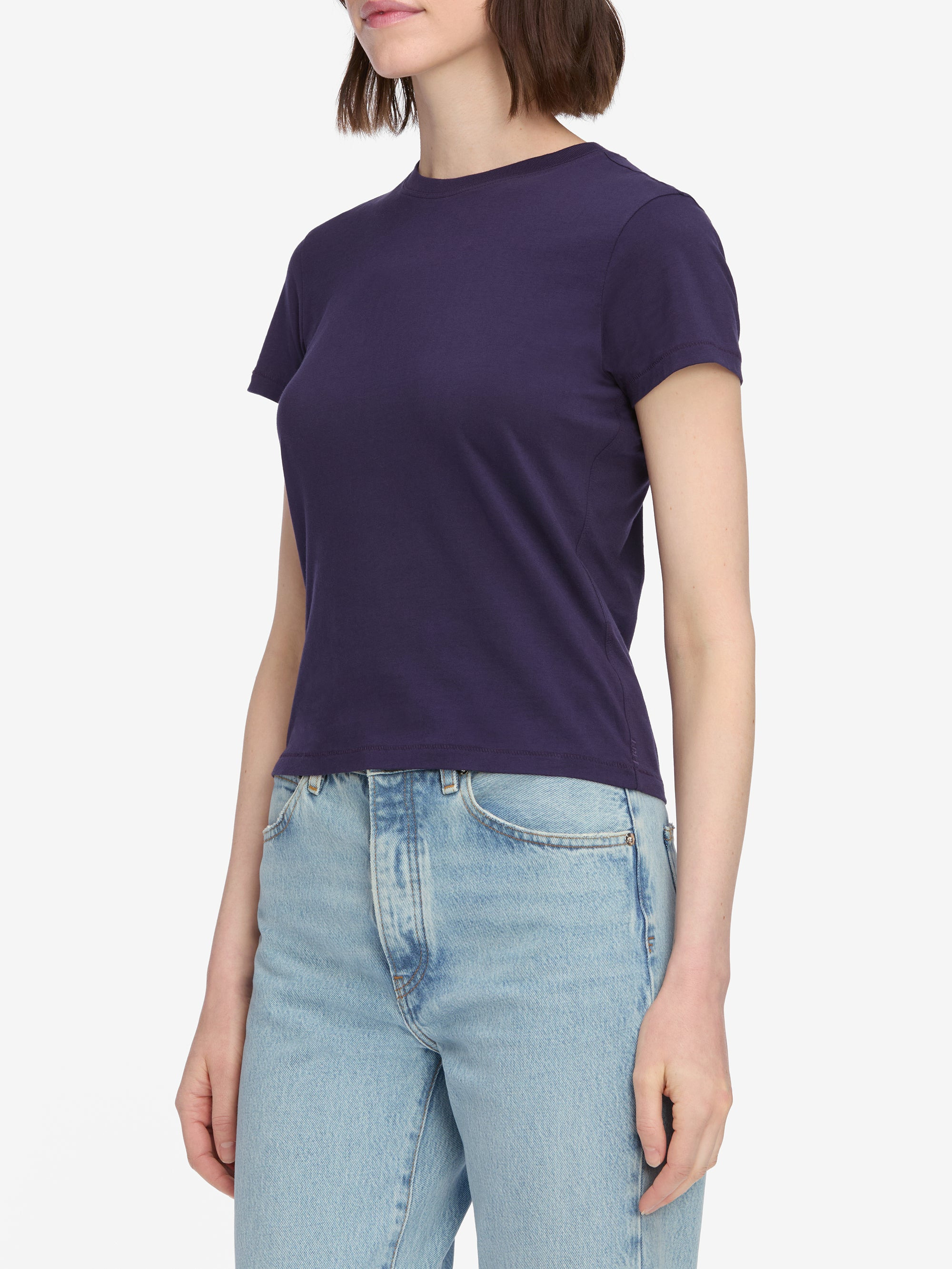 The Baby Tee in Royal Purple - 5