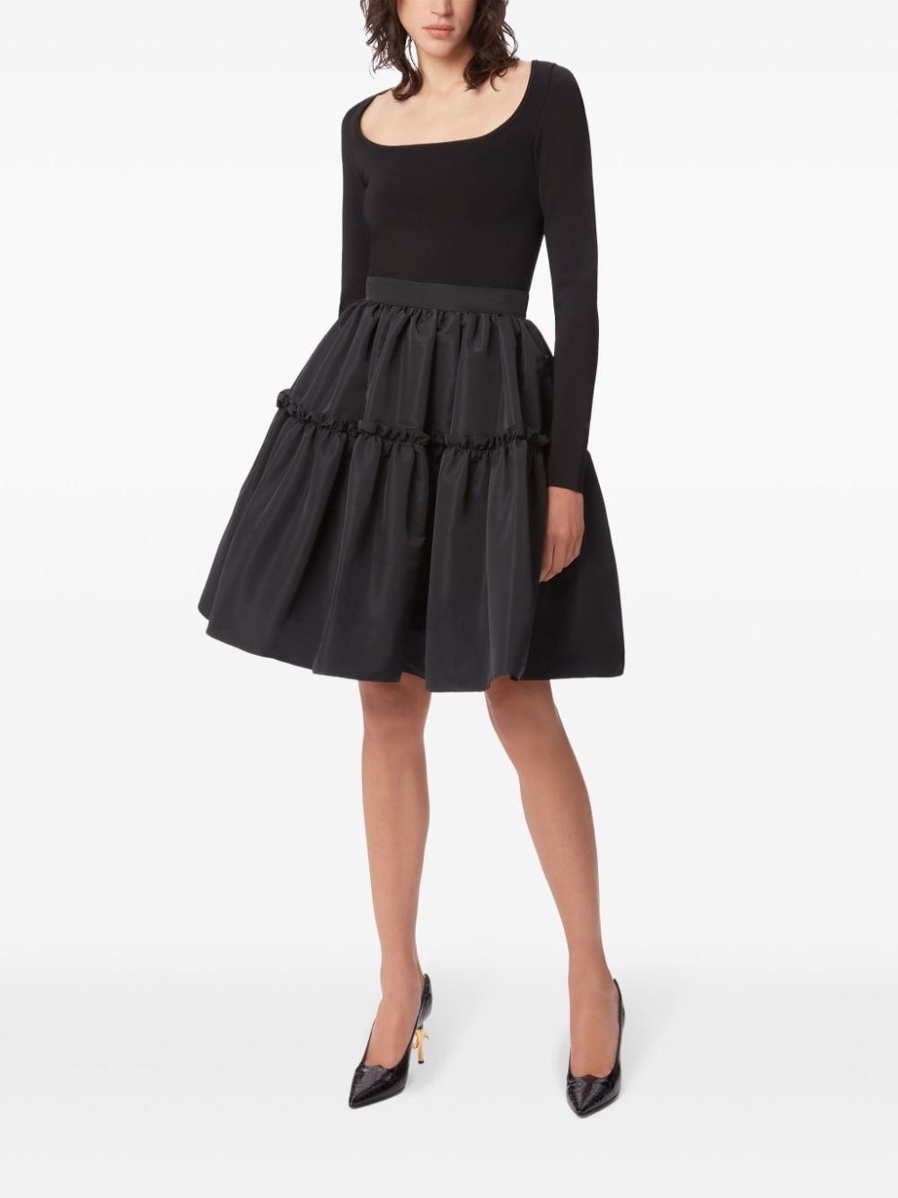 A-line midi taffeta skirt - 2