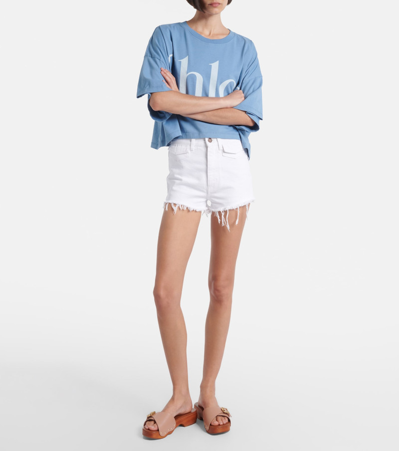 Chloé Jeannette 40 embellished leather clogs outlook