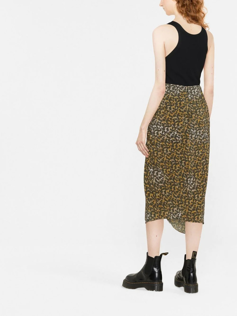 Azaria floral-print draped skirt 4