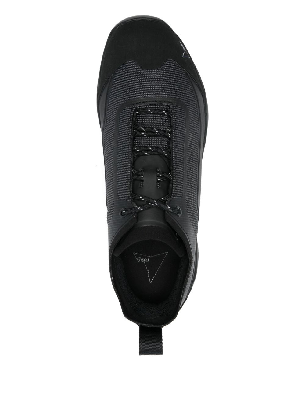 textured low-top sneakers - 4