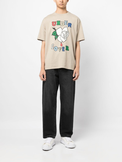 UNDERCOVER Rose cotton T-shirt outlook