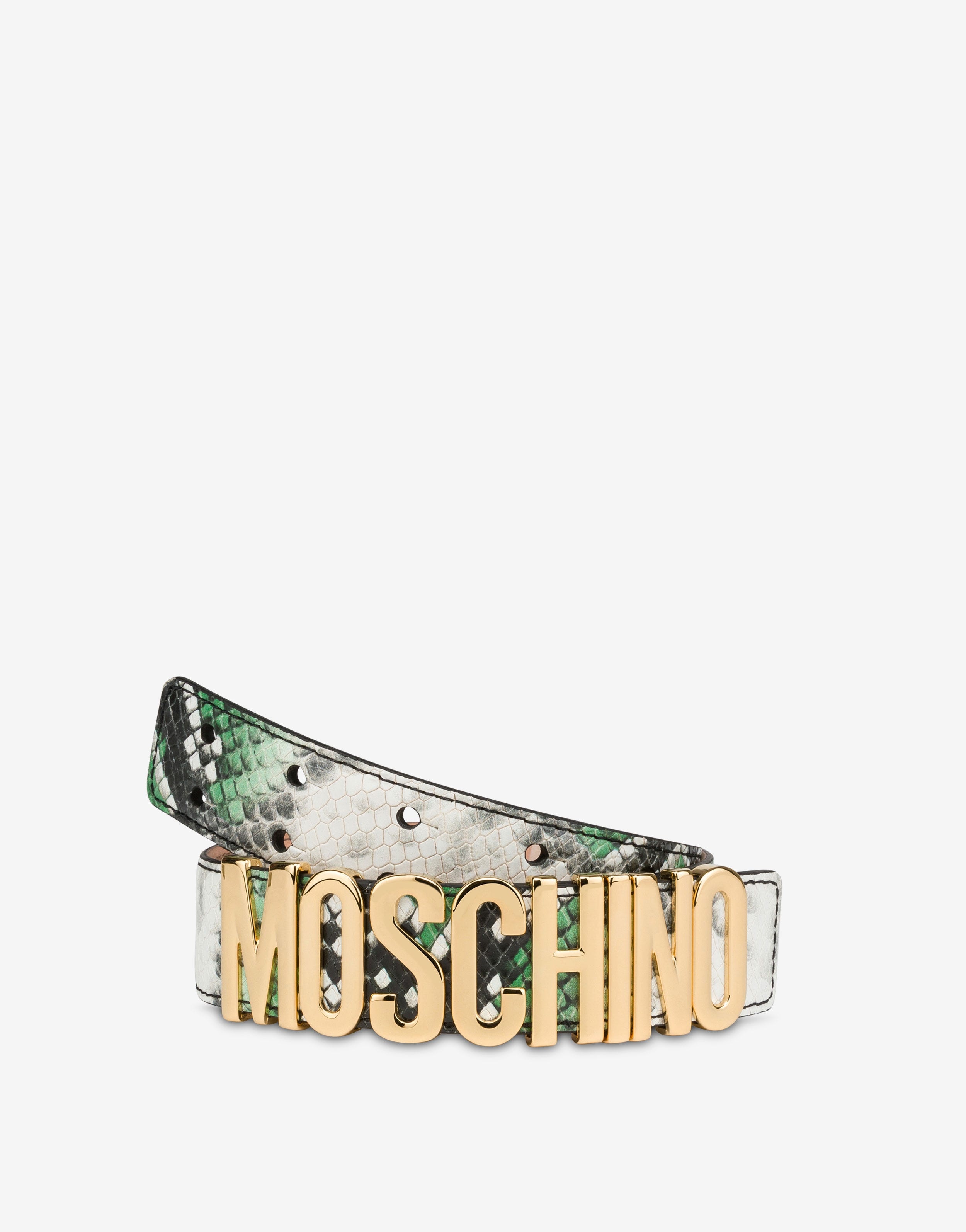 LOGO LETTERING PYTHON-PRINT BELT - 3