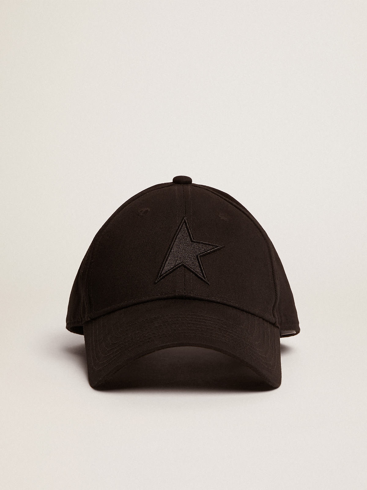Black baseball cap with star - 1
