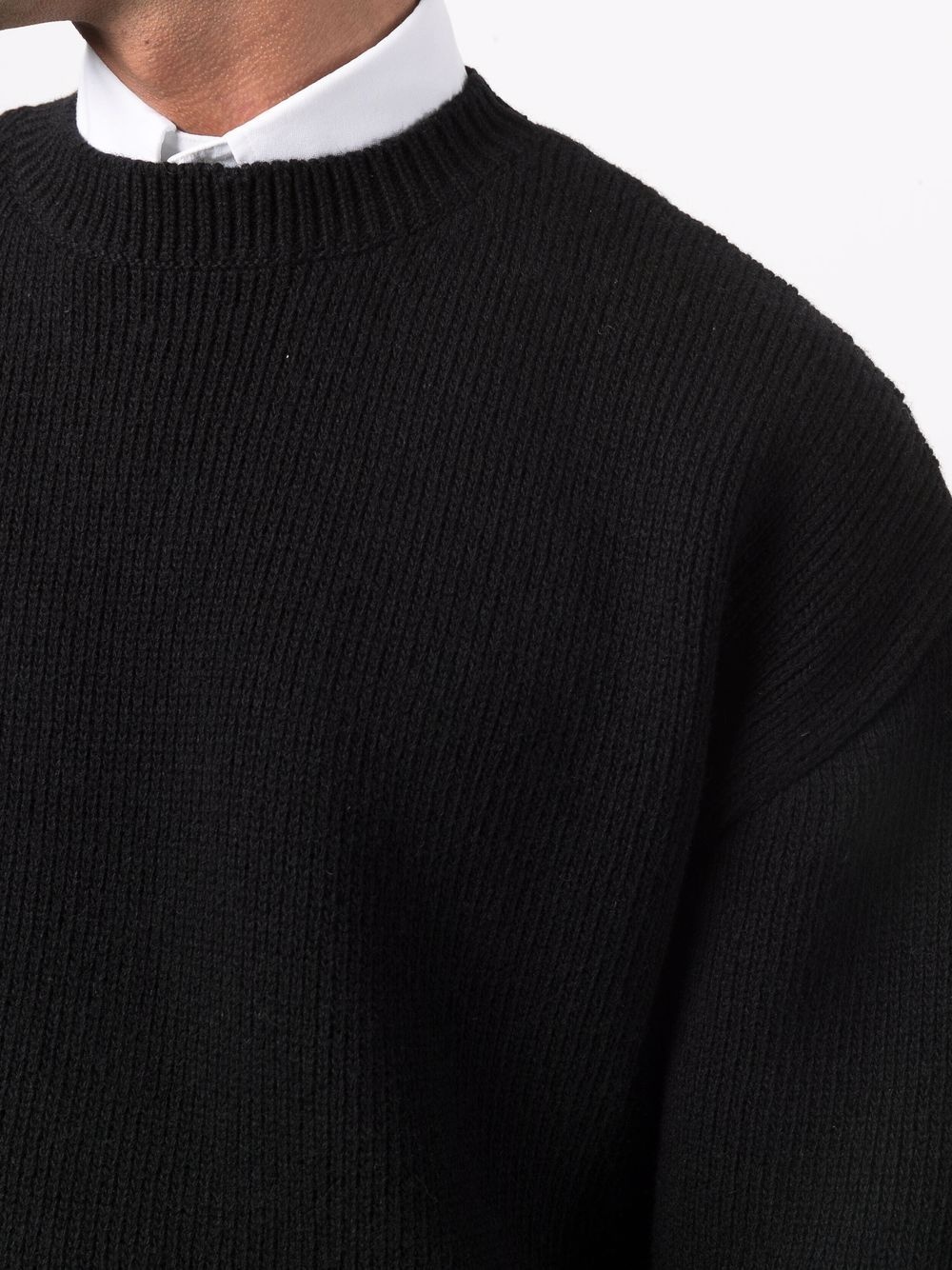 ribbed-knit long-sleeve jumper - 5