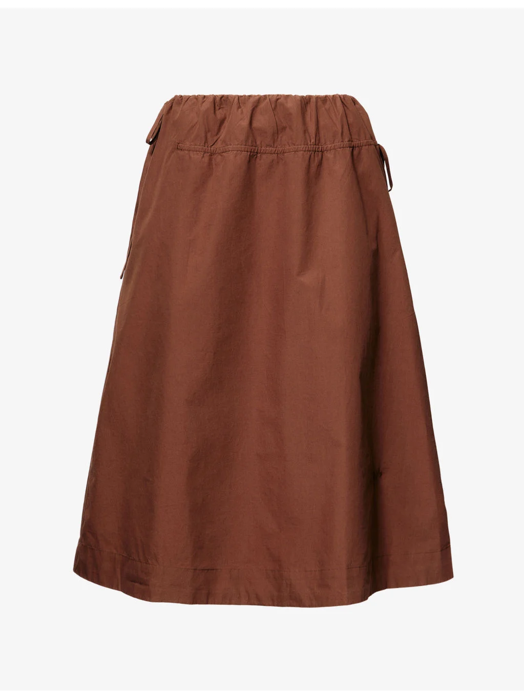 Caspia Adjustable-Waist Cotton Midi Skirt - 1
