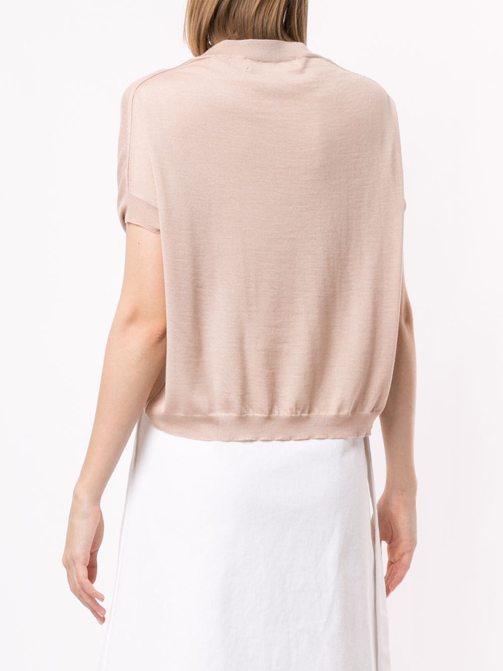 crew-neck cashmere top - 4