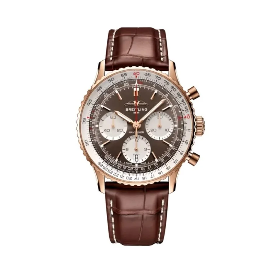 Breitling Navitimer Chronograph Automatic Chronometer Brown Dial Men's Watch RB0139211Q1P1 - 1