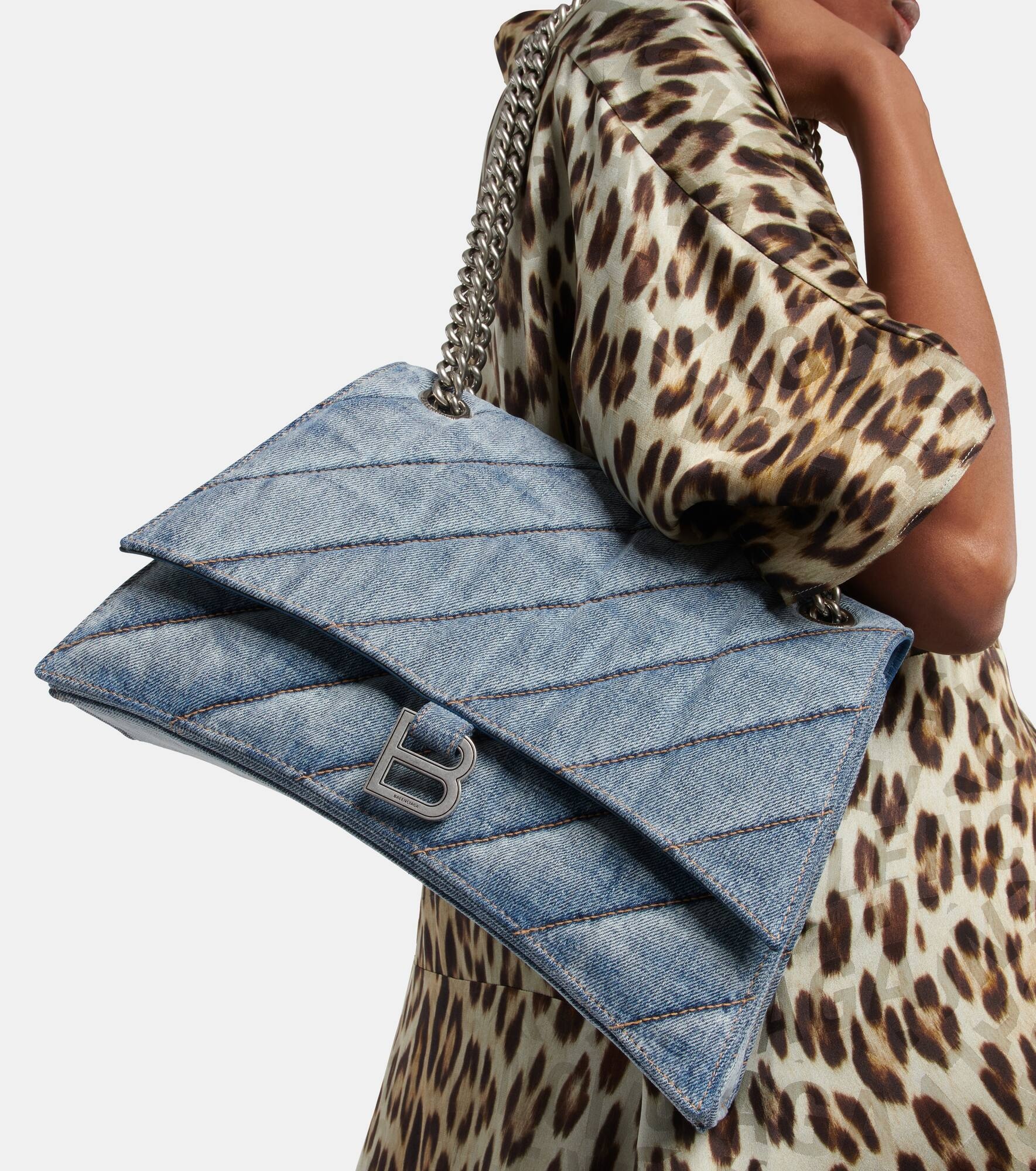 Crush Medium denim shoulder bag - 2