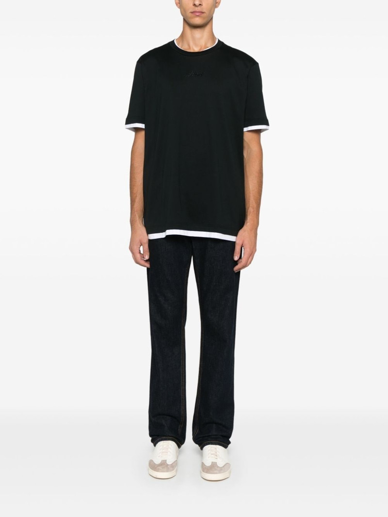Brioni logo-embroidered T-shirt outlook