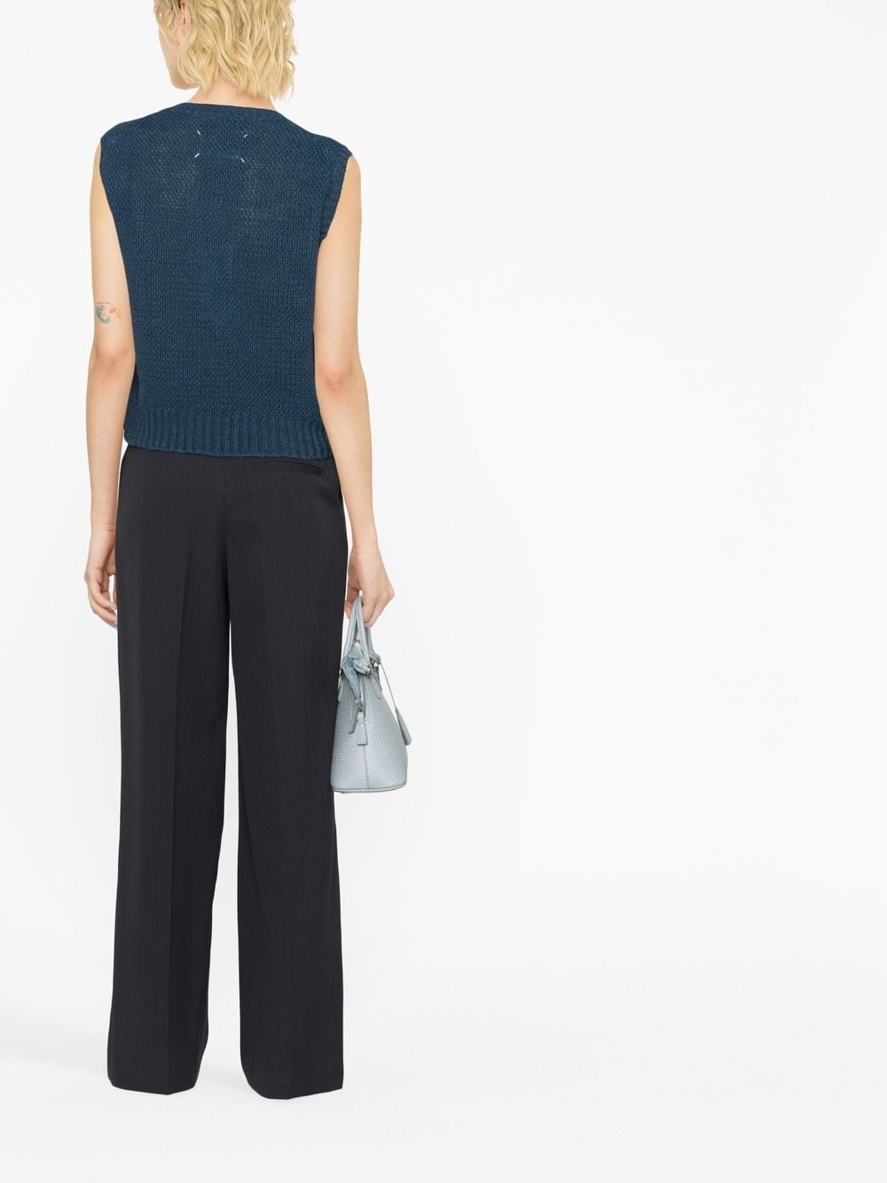 chunky-knit hemp vest - 4