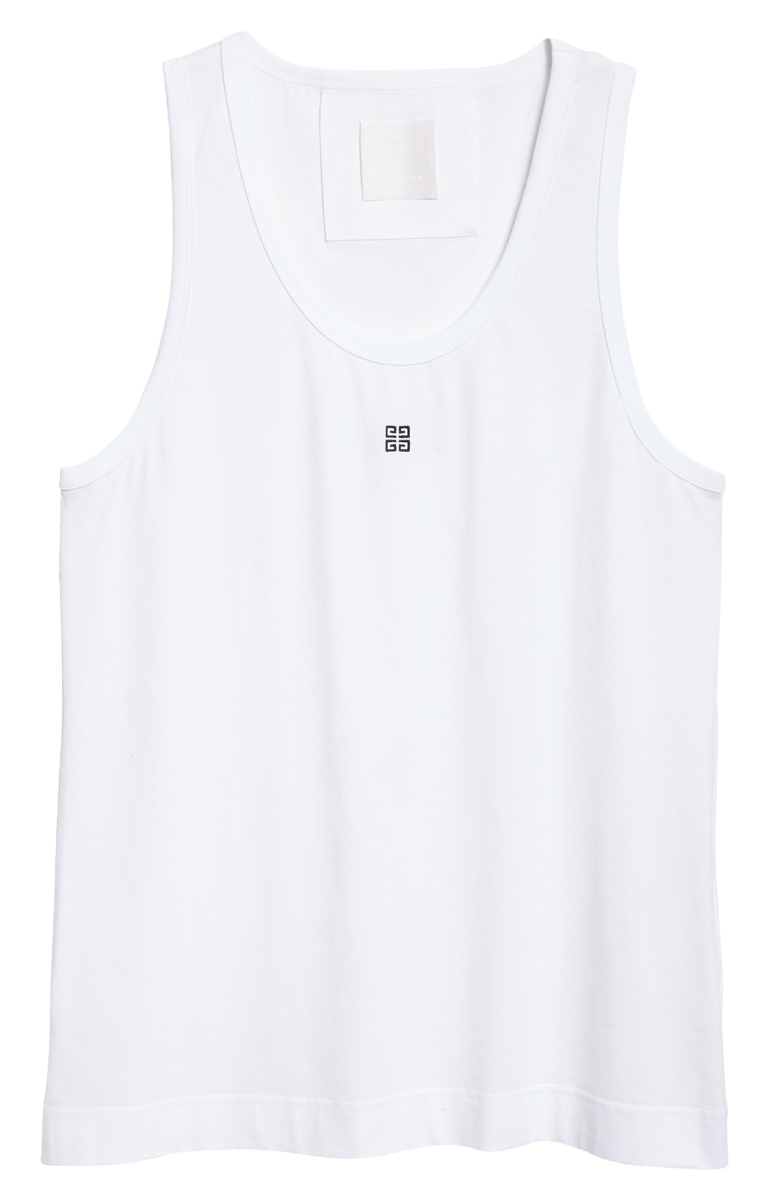 4G Logo Embroidered Cotton Tank - 5