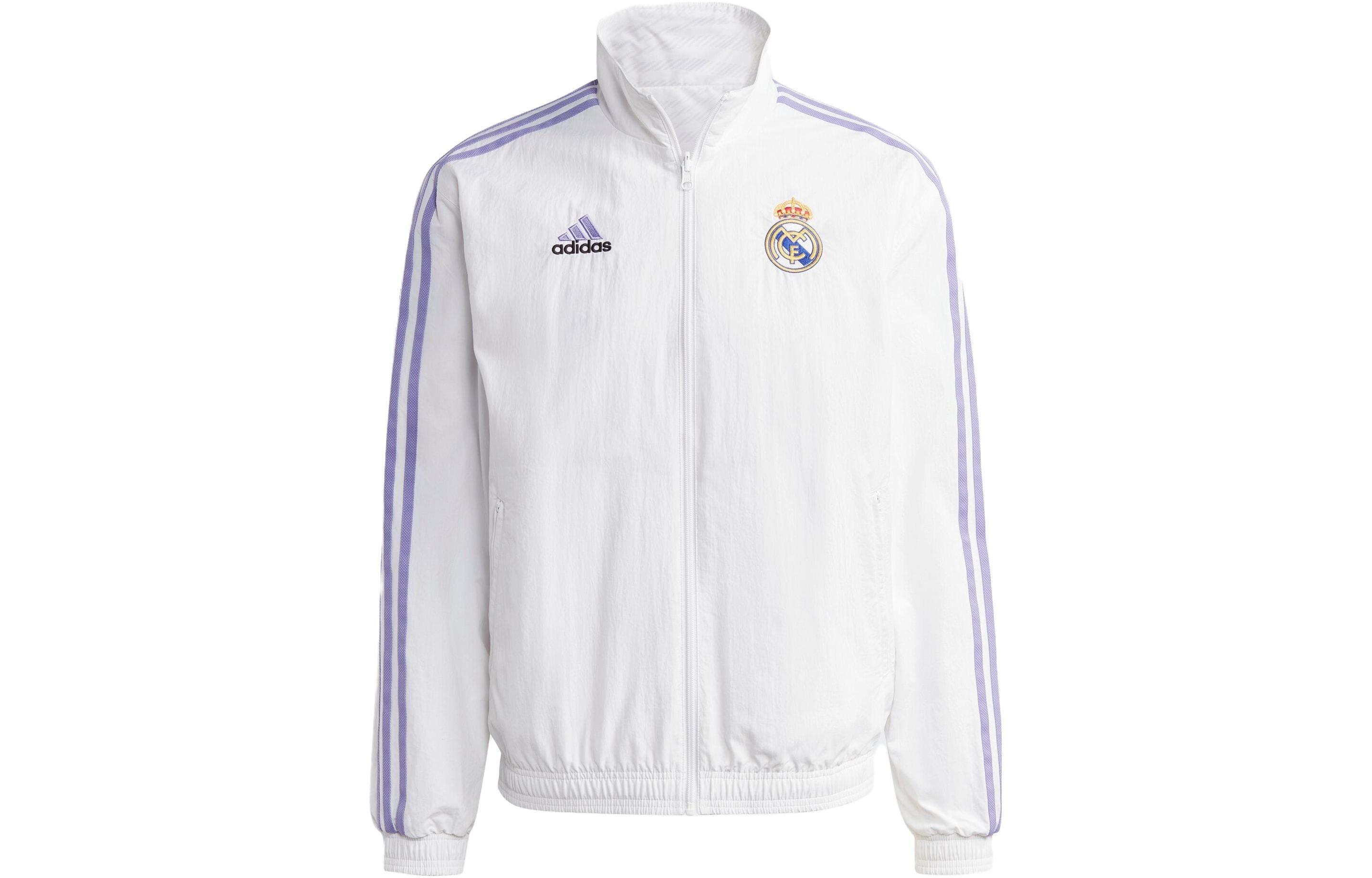 adidas Real Madrid Anthem Reversible Jacket 'White' HT6458 - 2