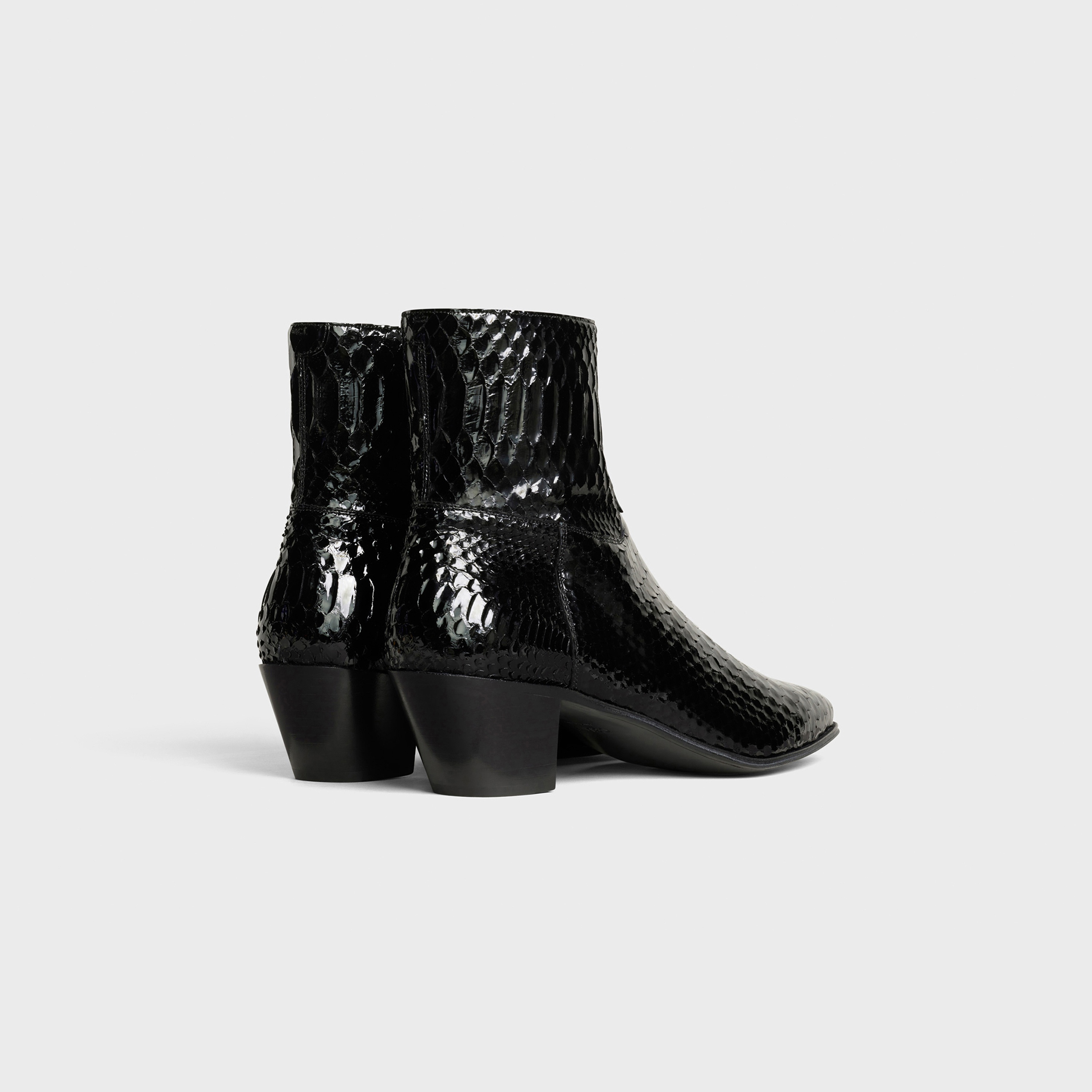 CELINE JACNO BOOT IN LACQUERED PYTHON - 3