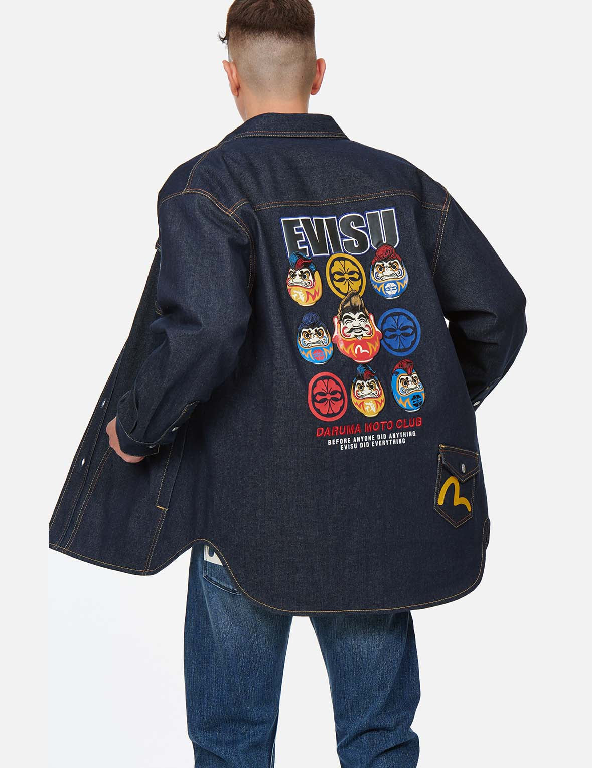 DARUMA DENIM SHIRT JACKET - 3