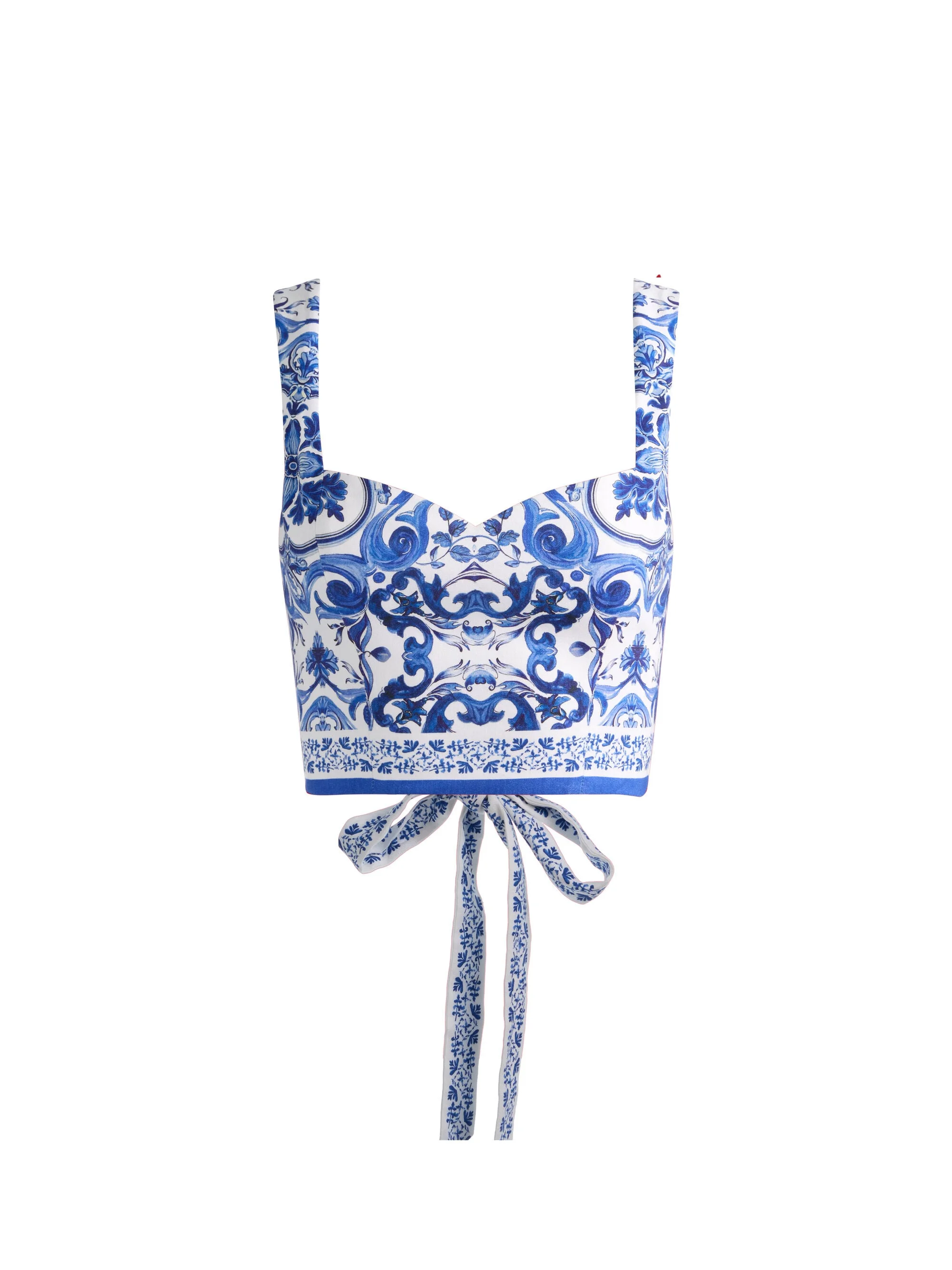 MIRIAM LINEN SWEETHEART TOP - 1