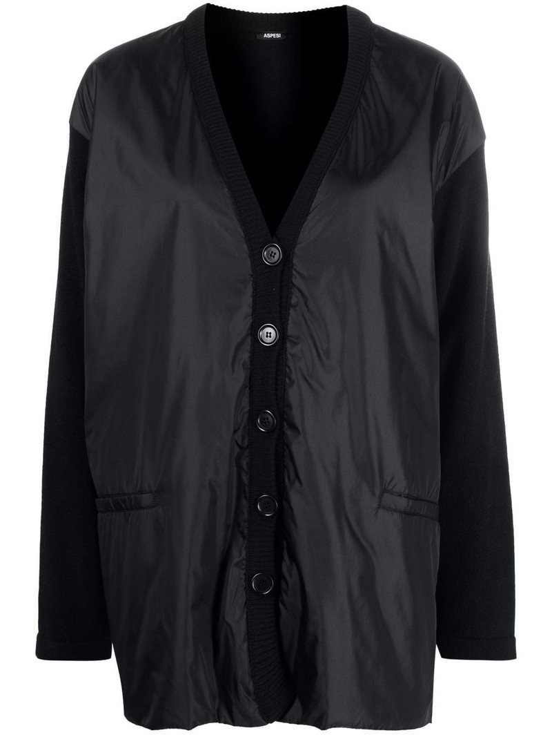 hybrid button-up cardigan 1