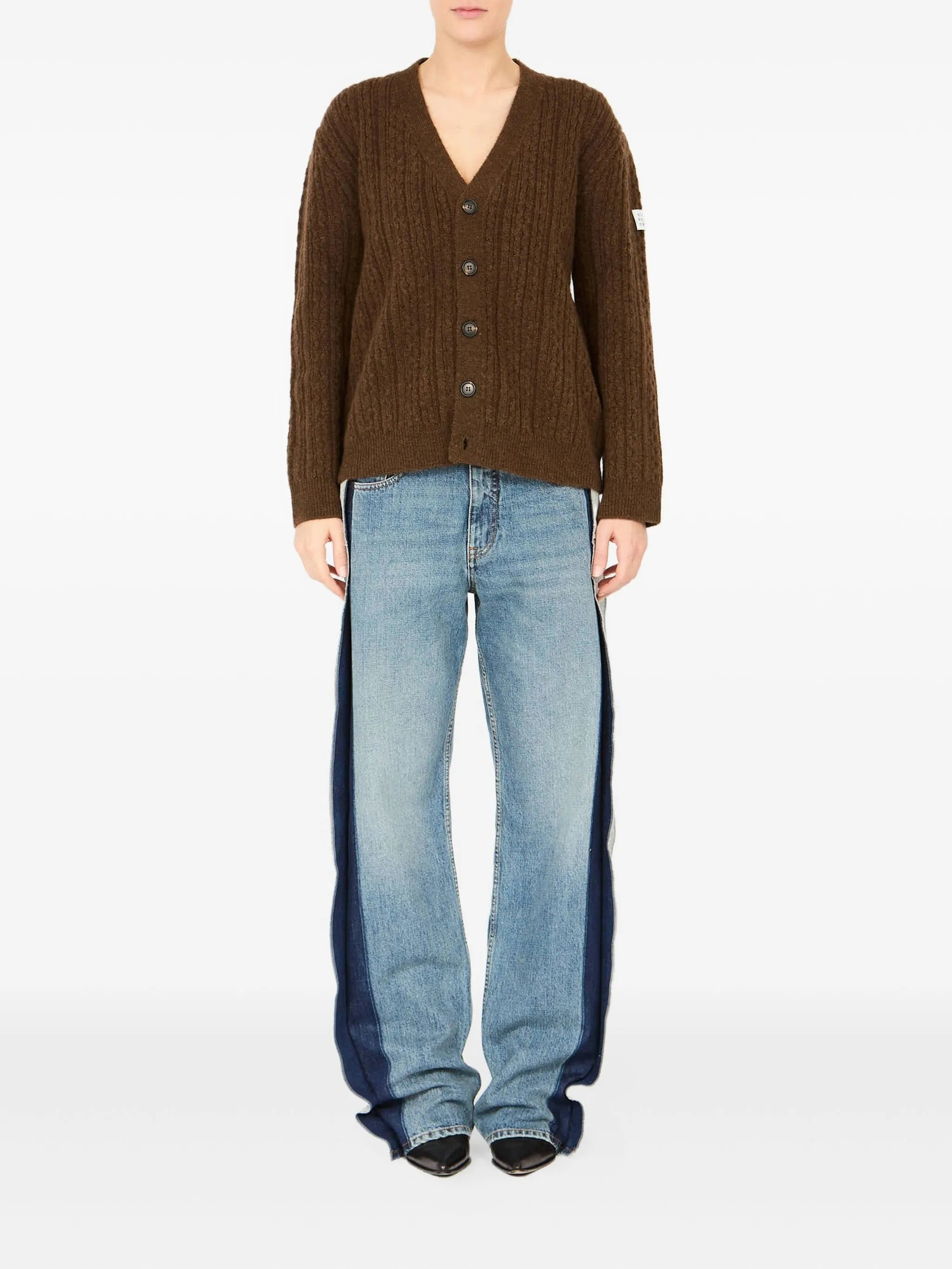 Mm6 Maison Margiela Ribbed V-neck Cardigan - 4