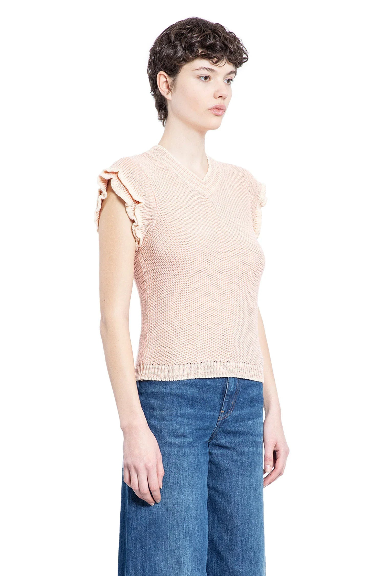 Short-Sleeve-Knit-Top-In-Wool - 3