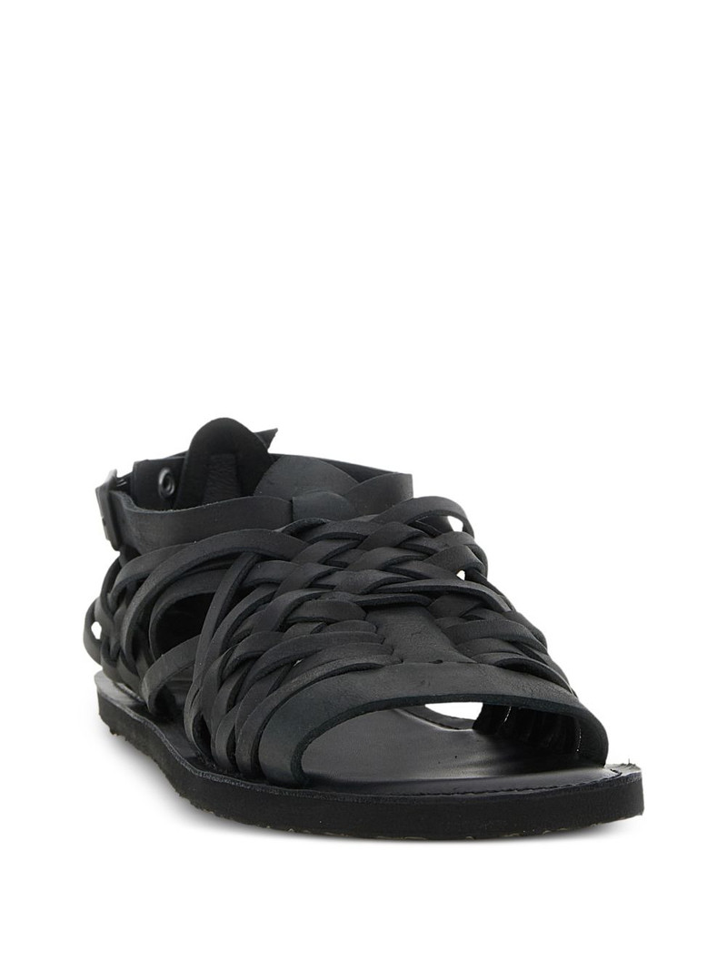 Yohji Yamamoto braided leather sandals outlook