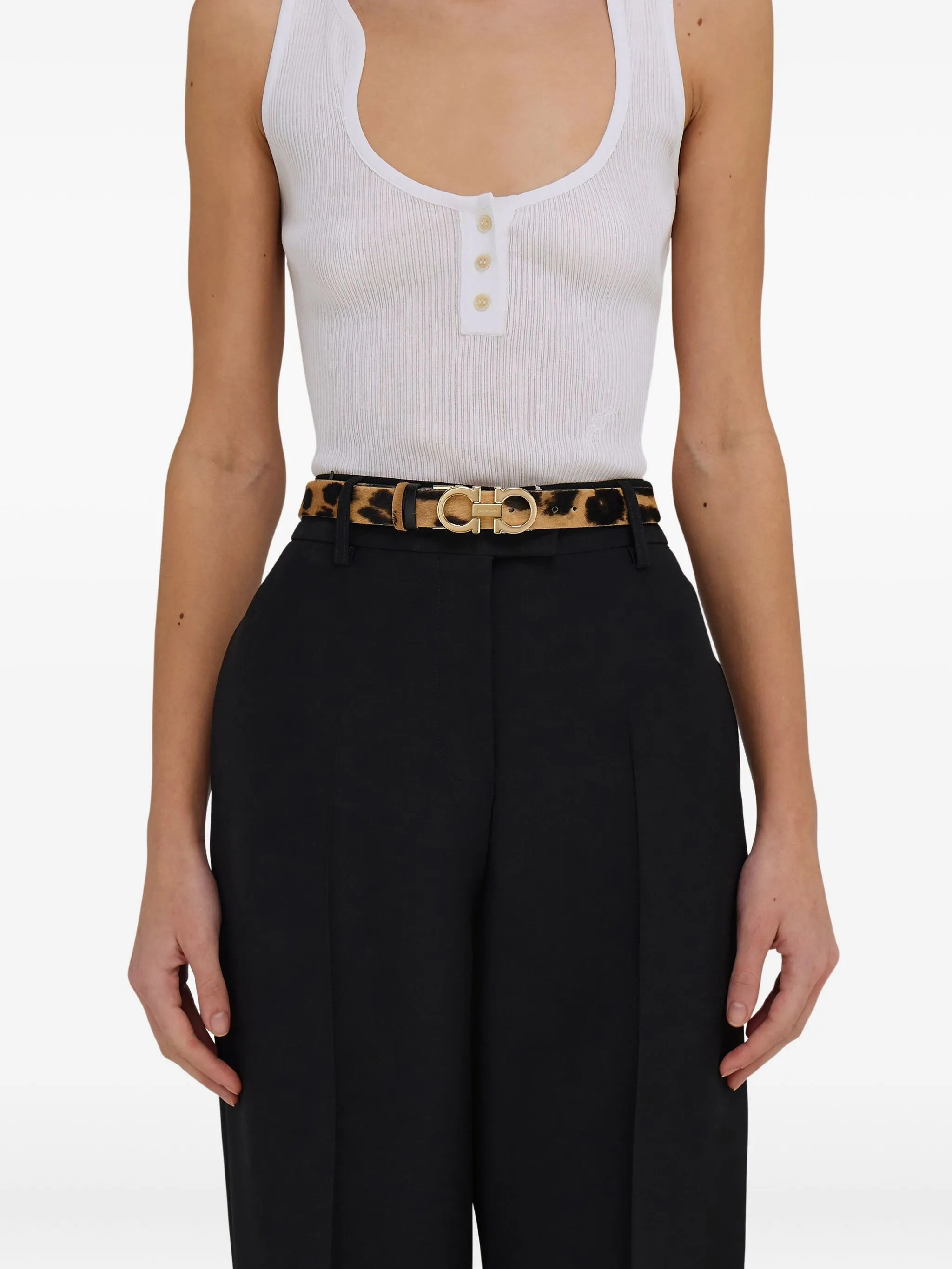 adjustable Gancini belt - 4