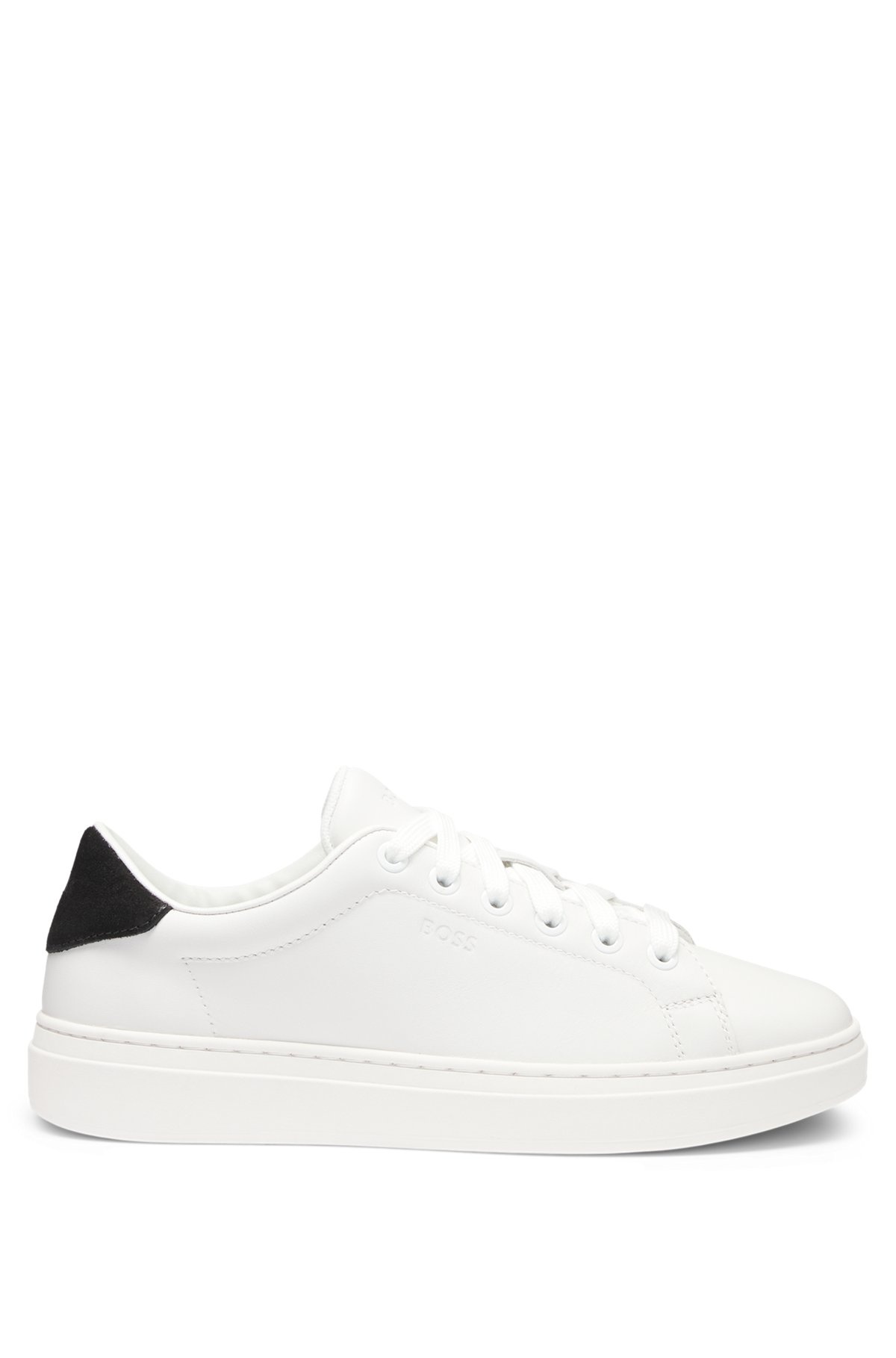 LEATHER TRAINERS WITH SUEDE BACKTAB - 1