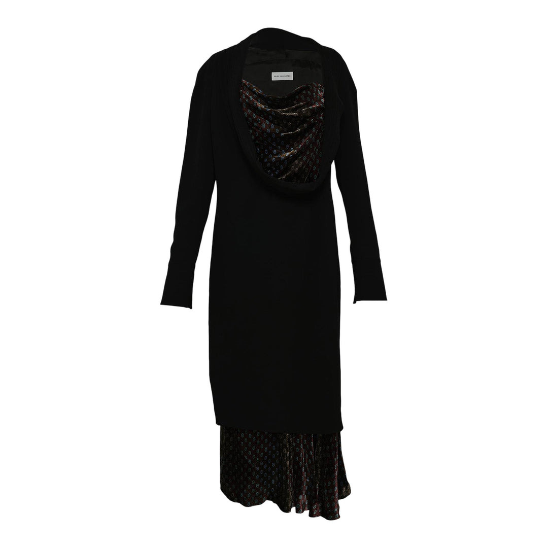 Fitted Dress With Topstitched - 1
