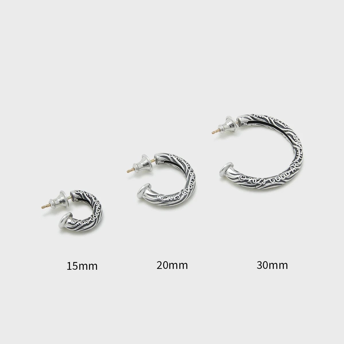 ES-NH-DS GOOD ART HLYWD Nailhead Hoop Earring Desert Sessions - Sterling Silver - 4