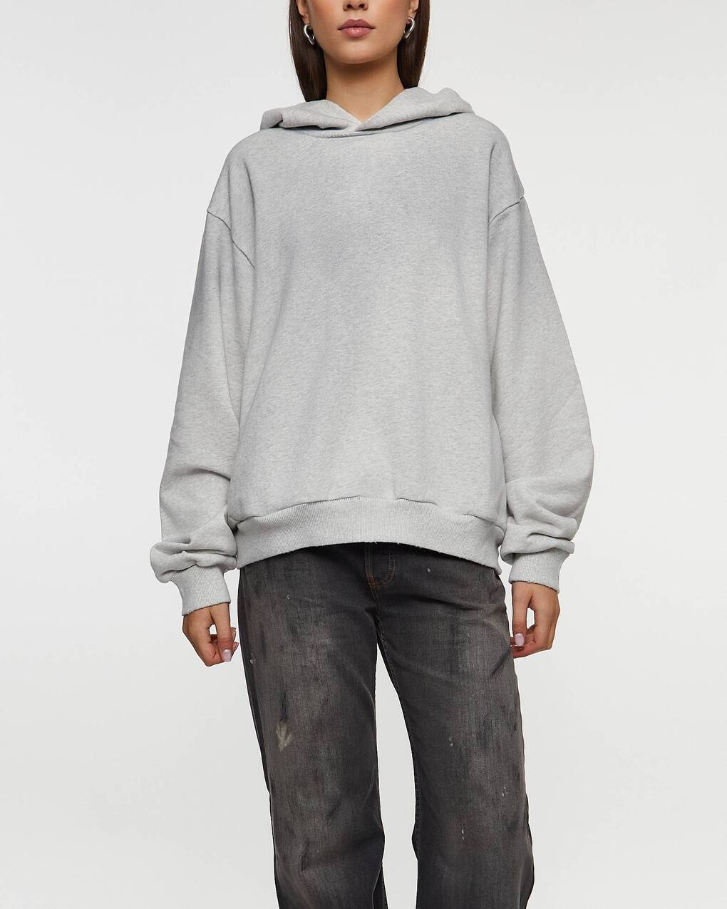 Acne Studios Logo Hoodie Light grey - 4