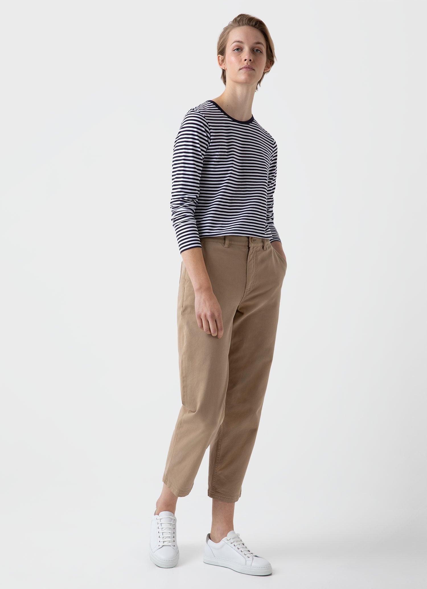 Long Sleeve Crew Neck T‑shirt - 3