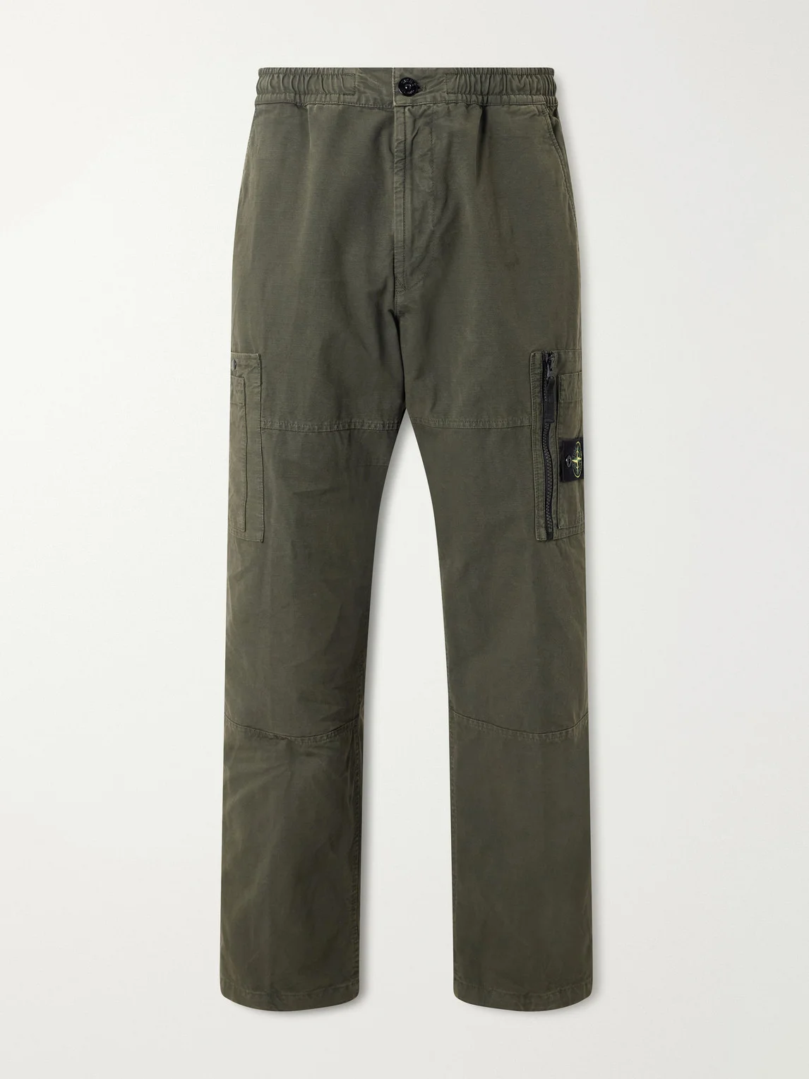 Wide-Leg Cotton-Ripstop Cargo Trousers - 1