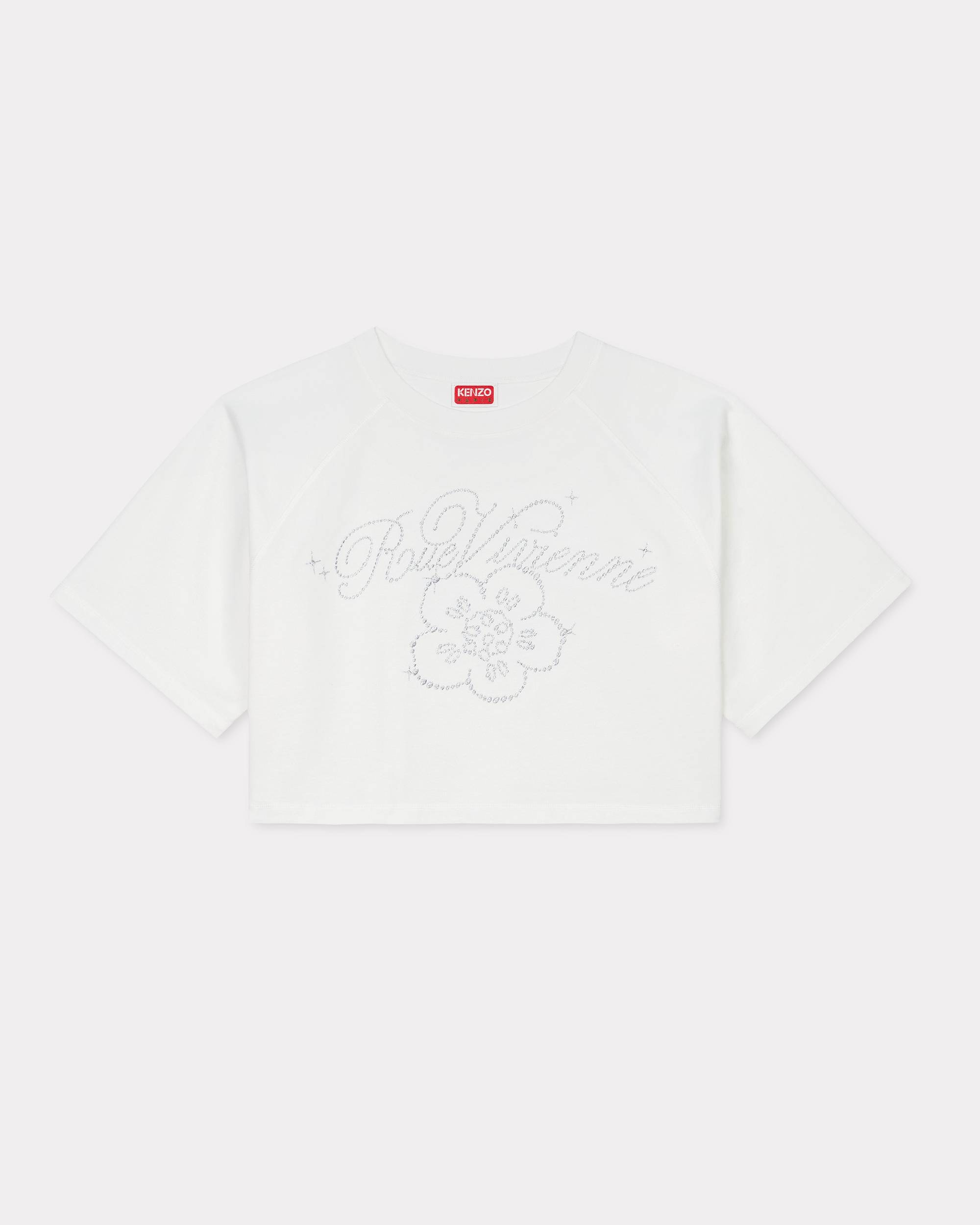 'KENZO Constellation' embroidered cropped T-shirt - 1