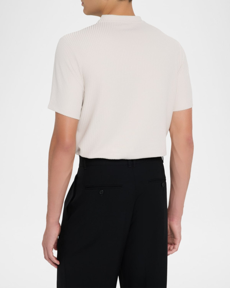 Men's Argon Stripe Textured Crewneck T-Shirt 3