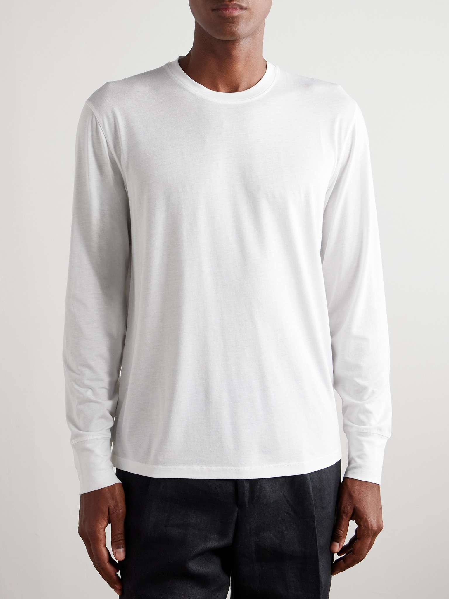 Slim-Fit Lyocell and Cotton-Blend Jersey T-Shirt - 3