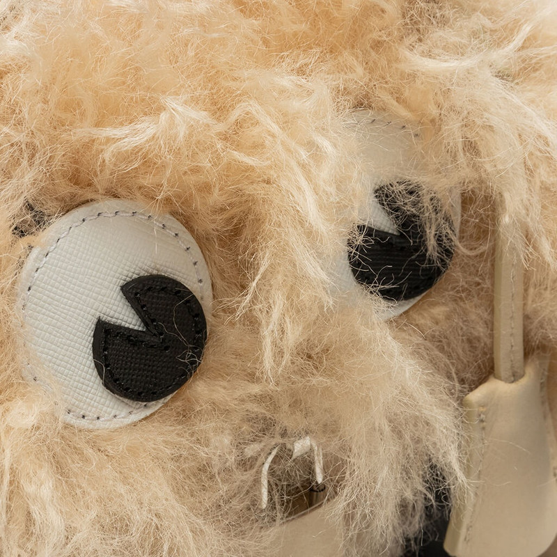 READYMADE DR. WOO FUR MONSTER BAG - TAN 4
