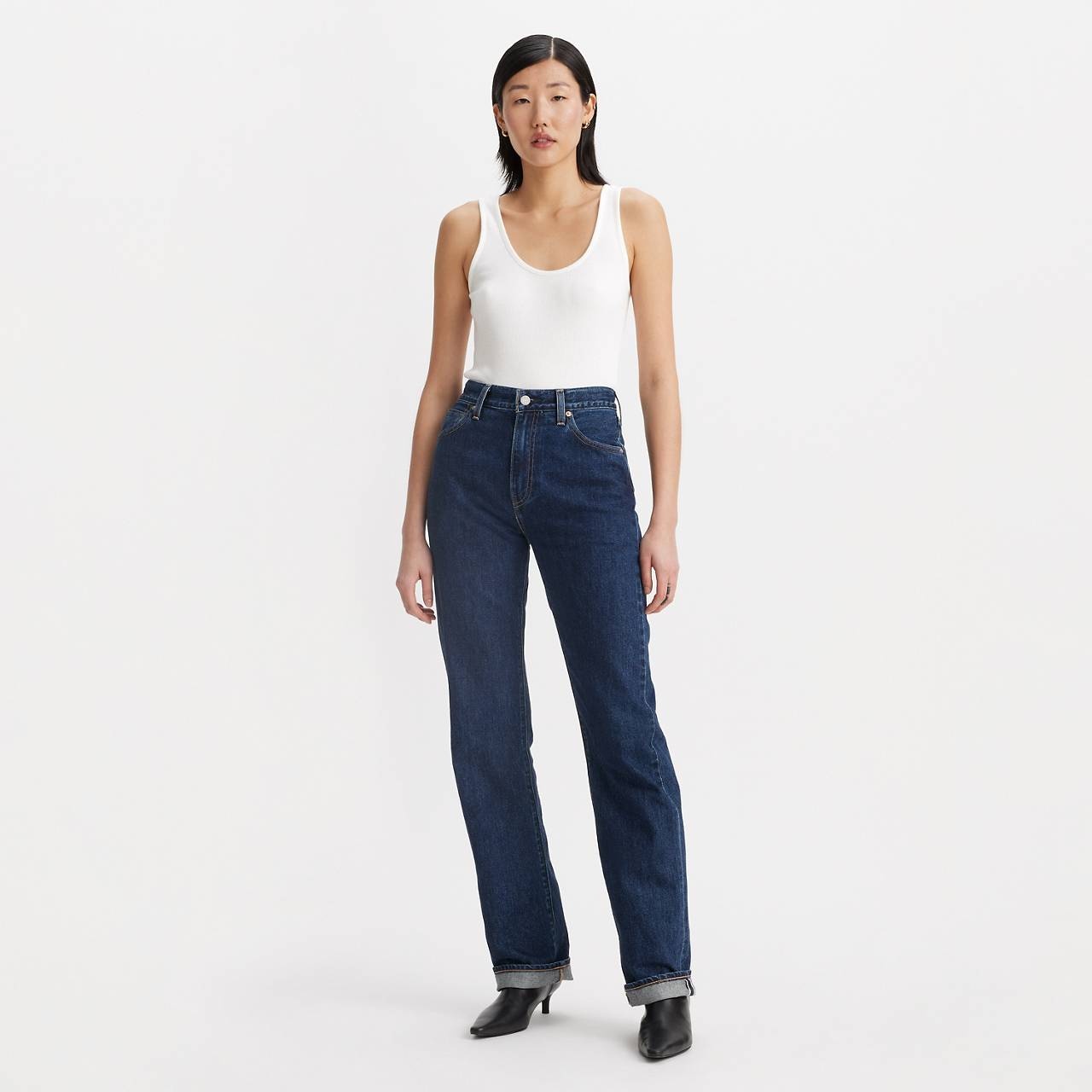 LEVI'S® WOMEN'S JAPANESE SELVEDGE PLANK STRAIGHT JEANS - 2
