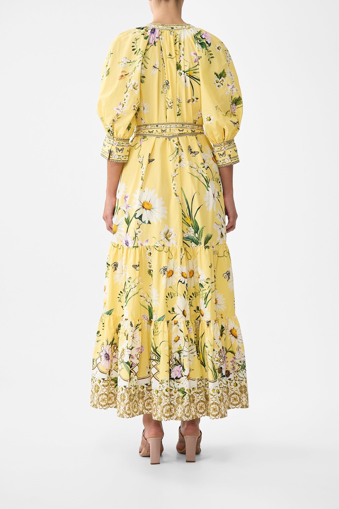 TIERED SHIRT DRESS WITH SHORT SLEEVE - 3