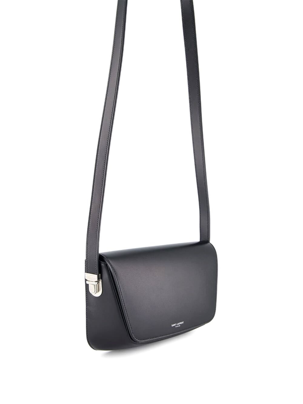 Black Small Leather Crossbody Bag - 3