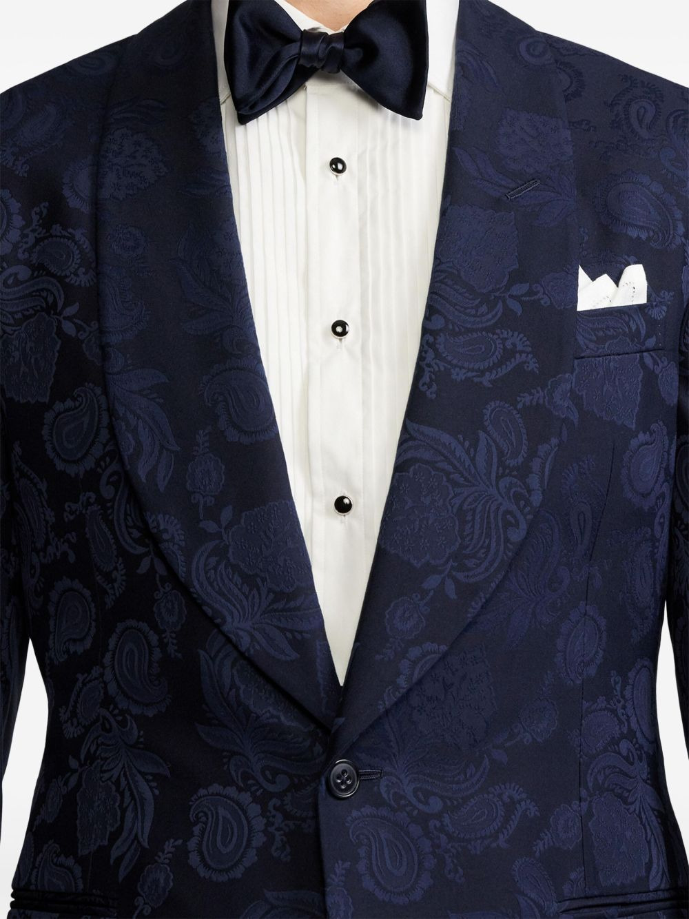 floral-jacquard blazer - 6