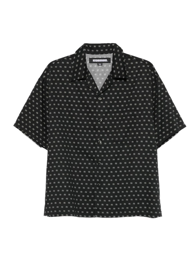 monogram-pattern shirt 1